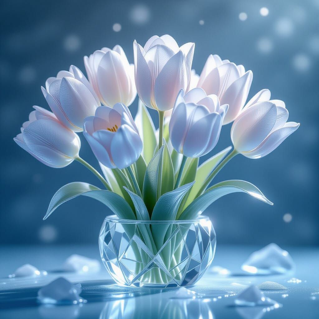 Ice tulips