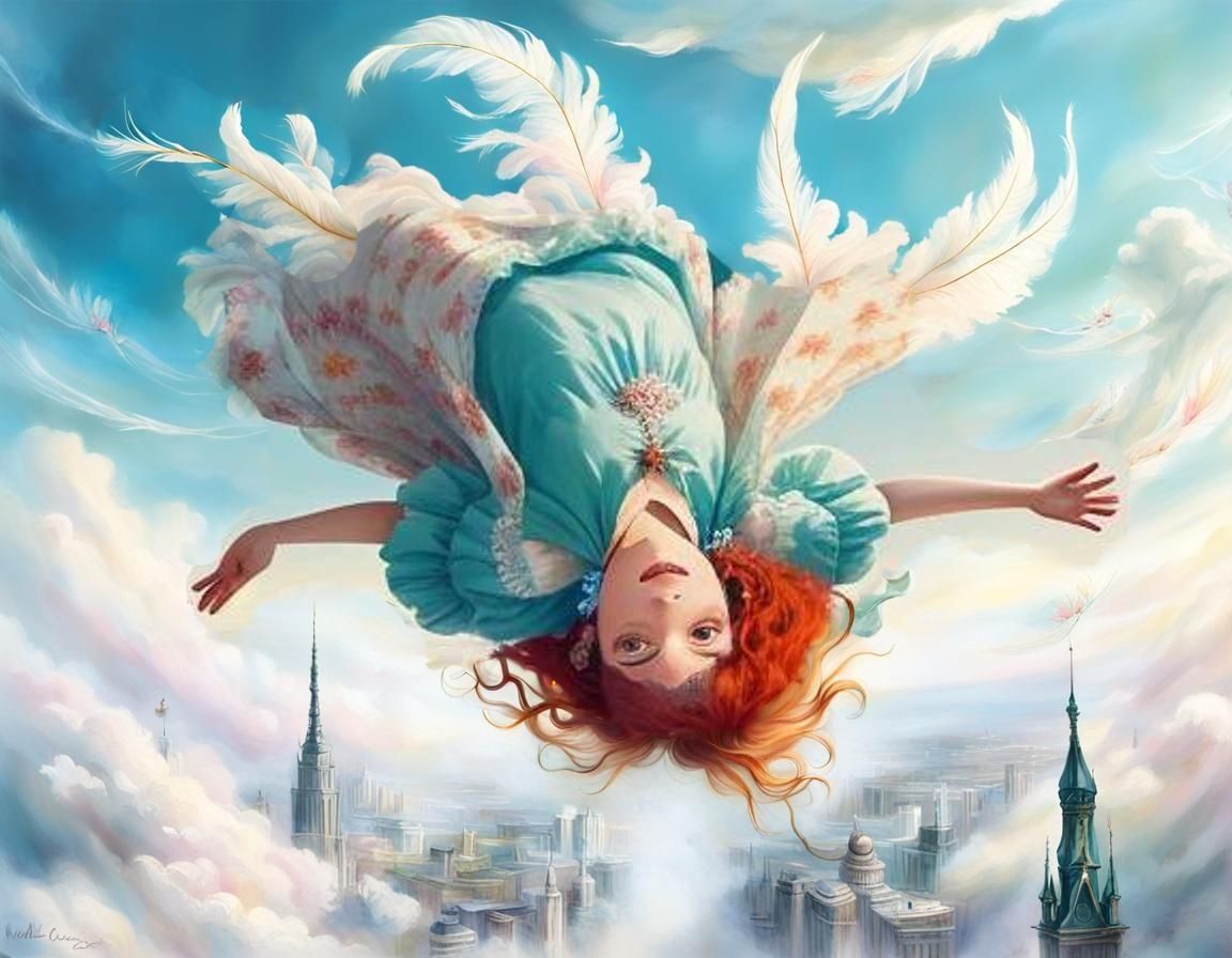 flying upside down