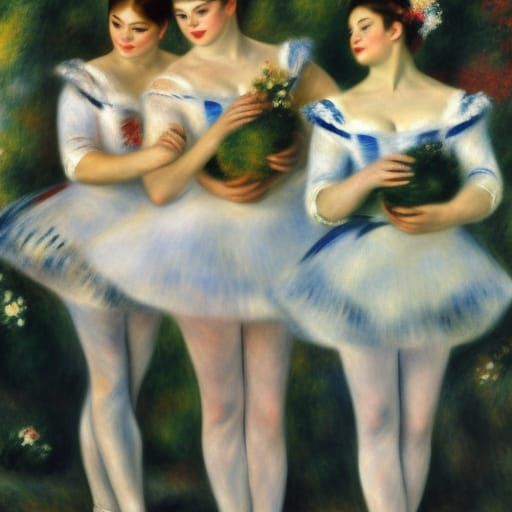 Grafica per trucco Renoir Ballerina · Creative Fabrica