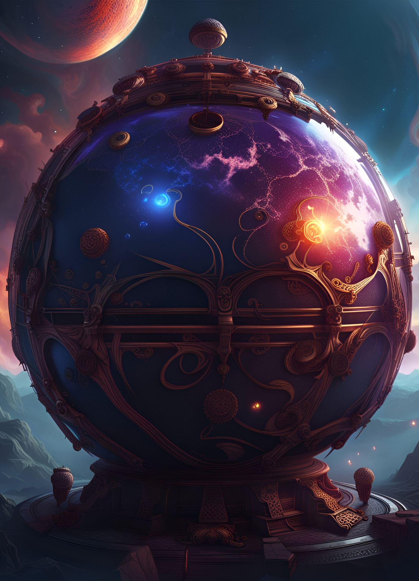 Mystical Mercury Sphere with Occult Power