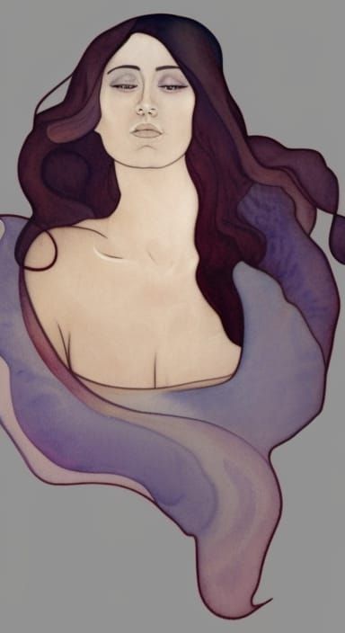 water color, transparent washes, loose brush work, diffuse a...
