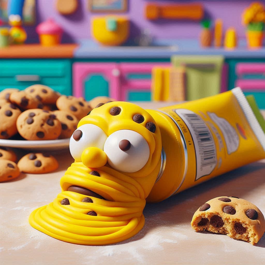 A tube of cookie d'oh!