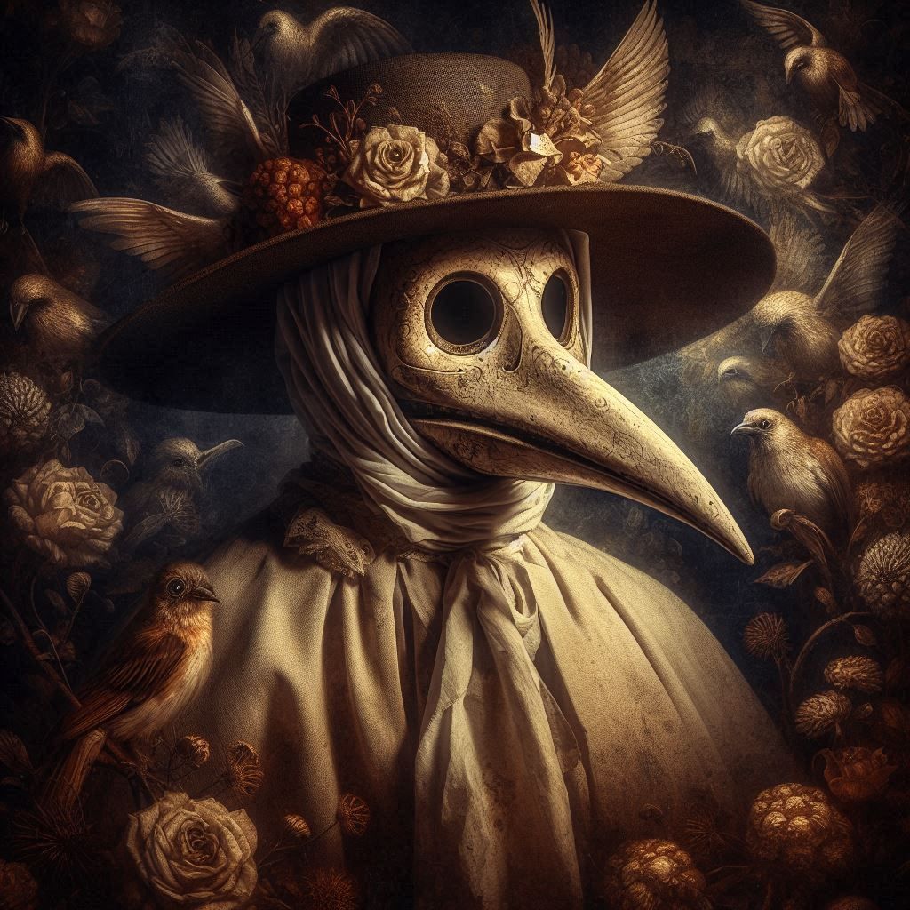 Plague Doctor in Macabre Renaissance
