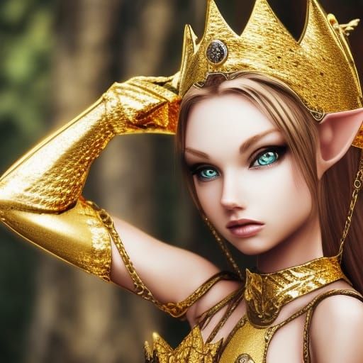 Cute elf girl cosplay