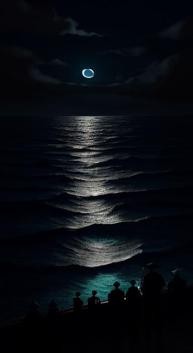Just below the thrashing waves lurks a siren, moonlight nigh...