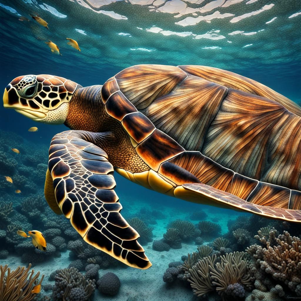 Mosaic sea turtle Fail 3