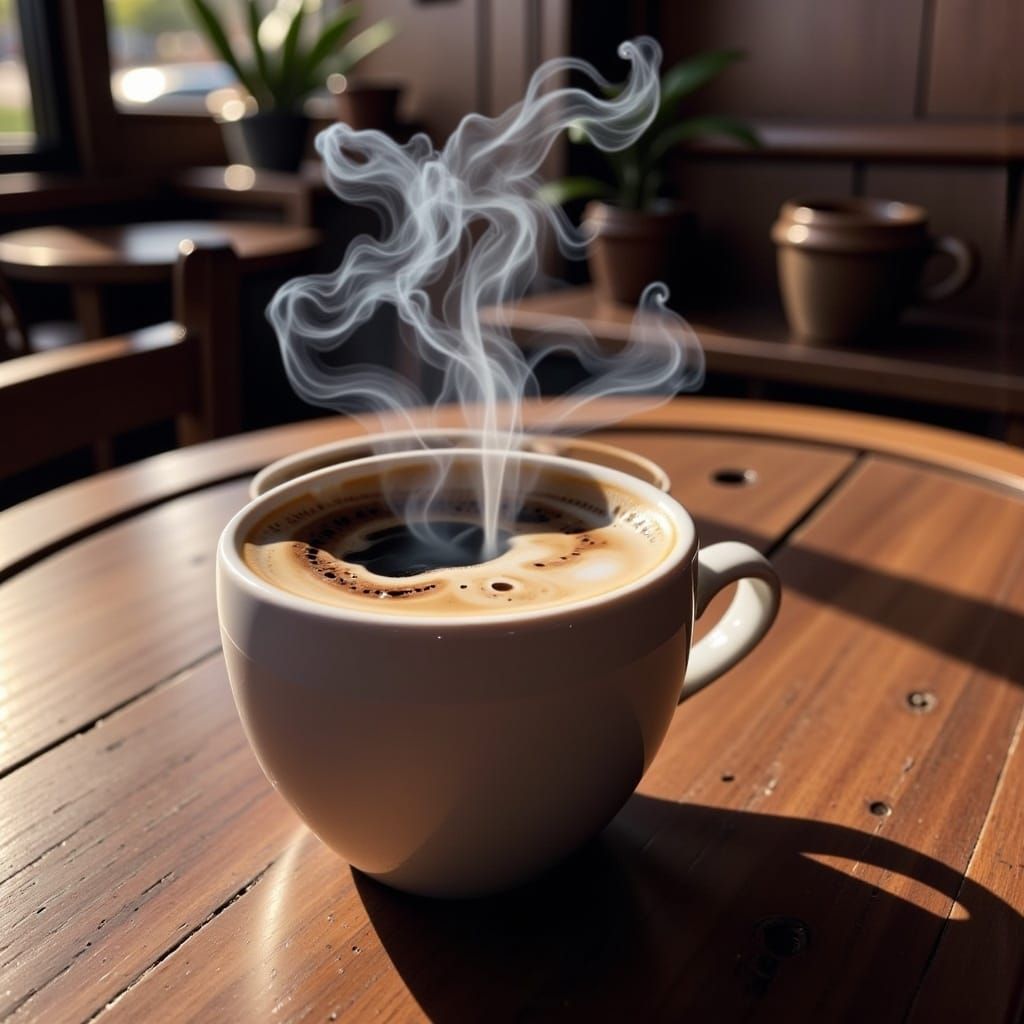 <lora:Coffee Mania Fx:1.0>, coffee,  coffee cup, hyperrealism, photorealism