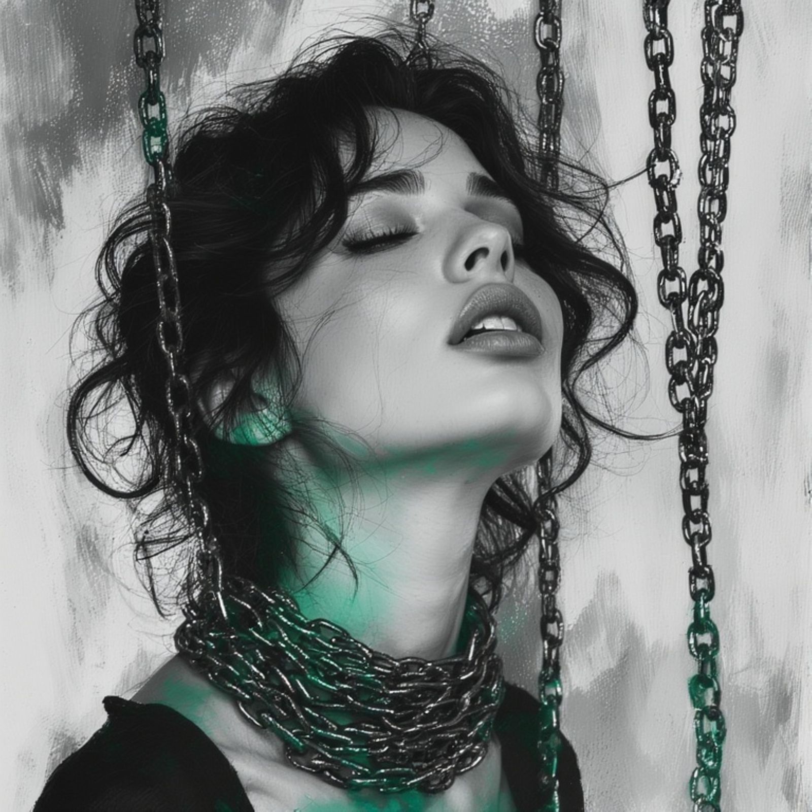 Illustrated portrait of a woman