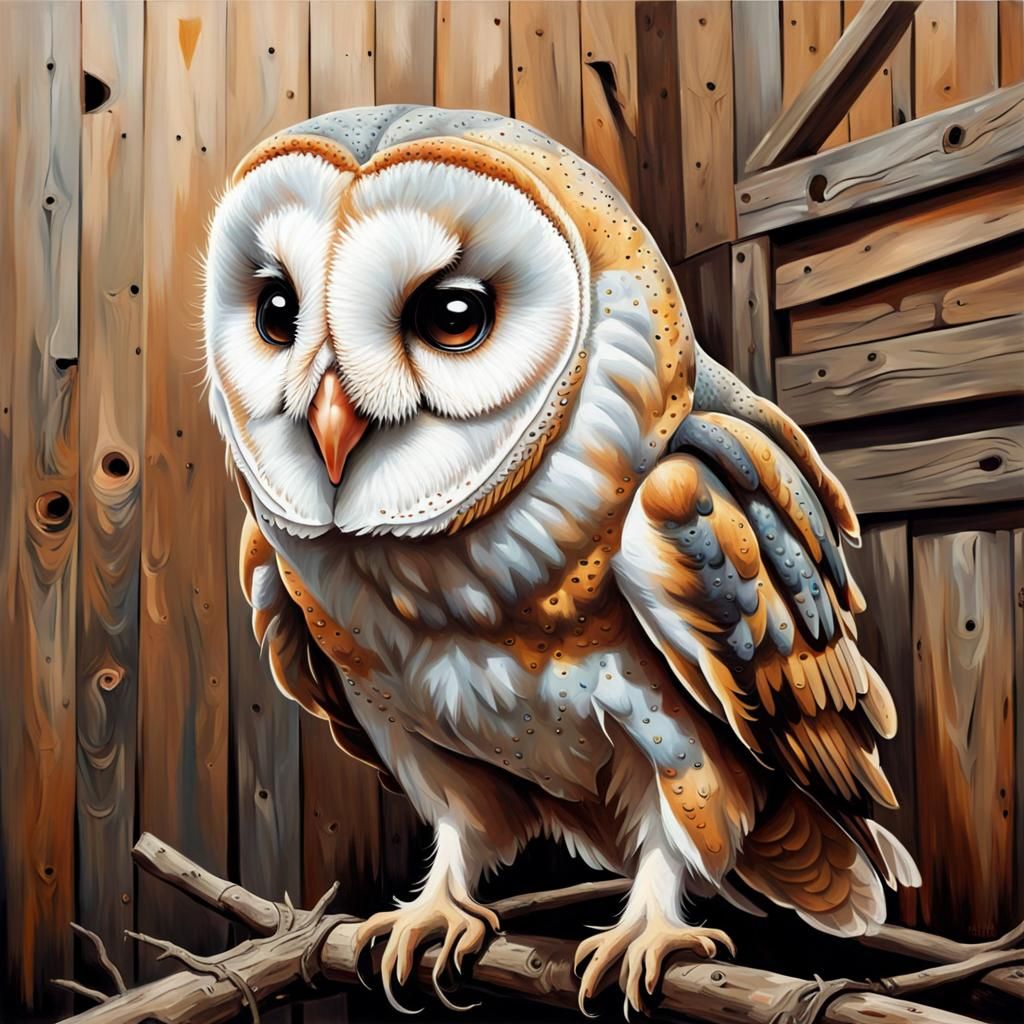 Barn Owl  by @Illusional