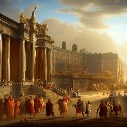 Grand entrance to a Roman market