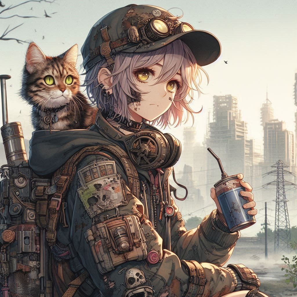Post-Apocalyptic Cat Lady