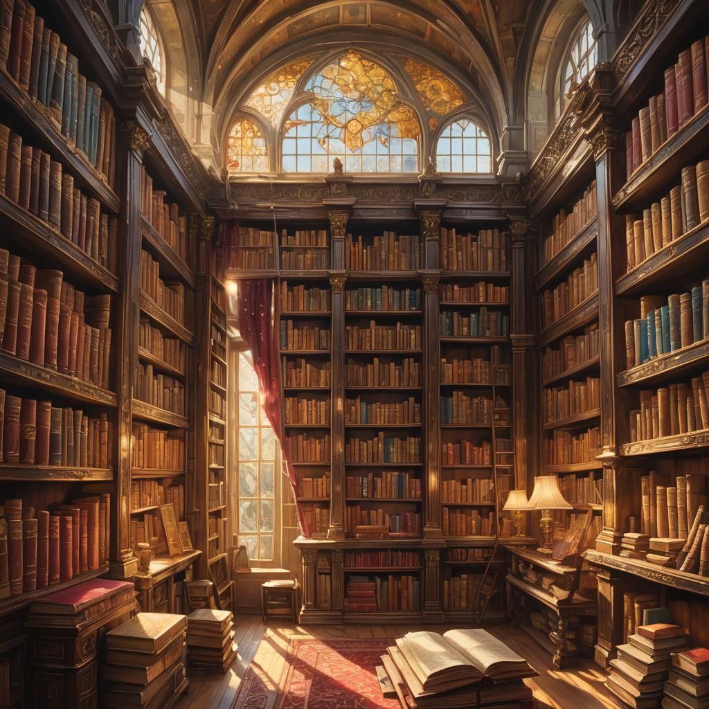 My Cosy Home Library  by @Hek