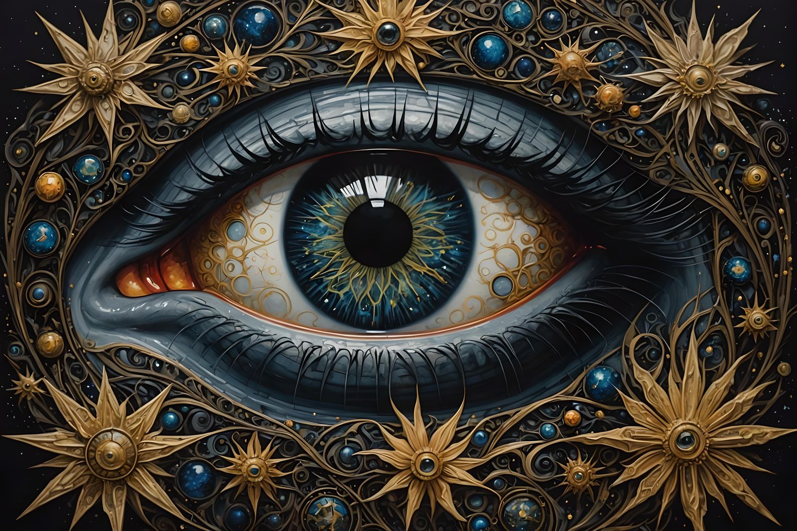 Starry eye  by @Charlie Alejo