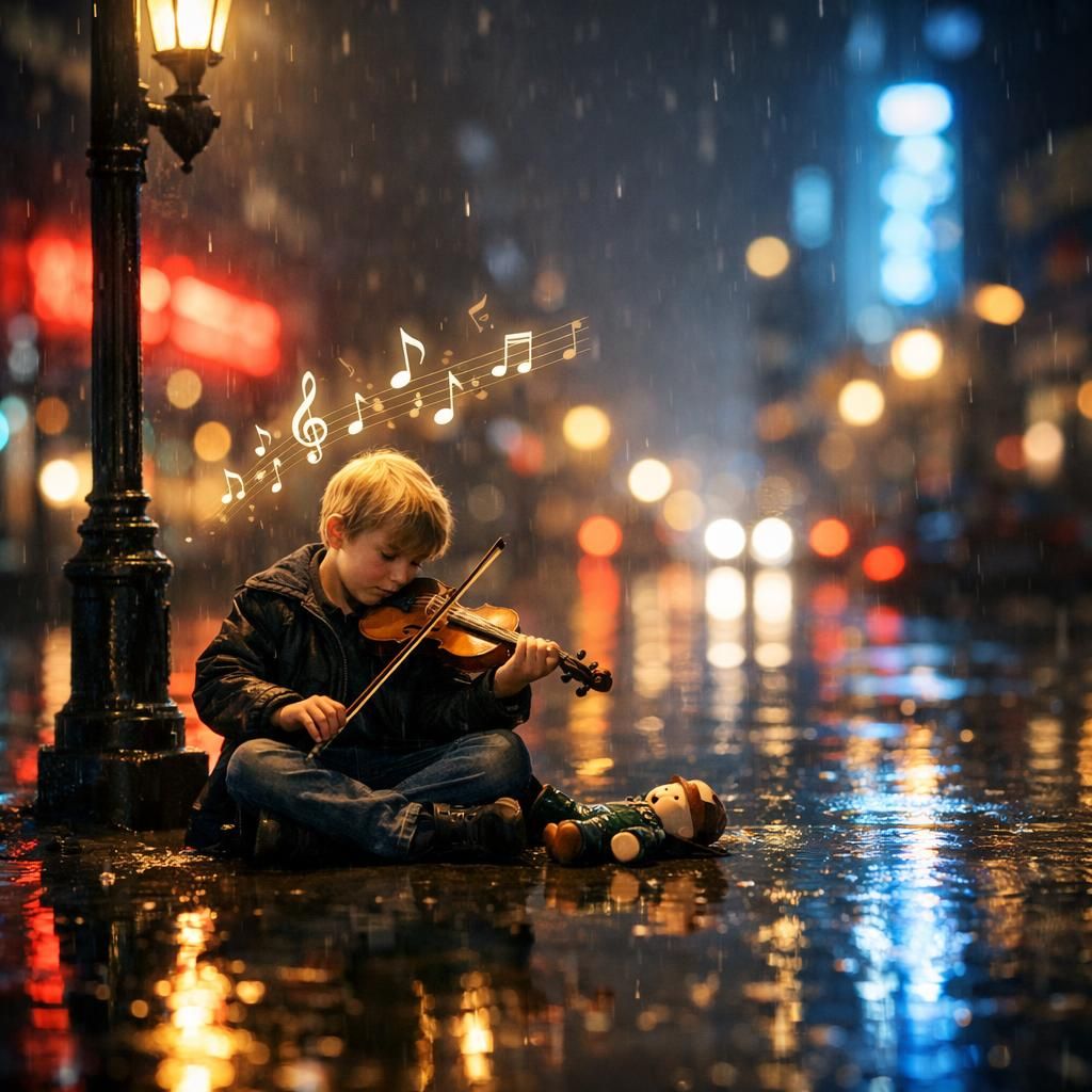 מנגינה בלילה קר