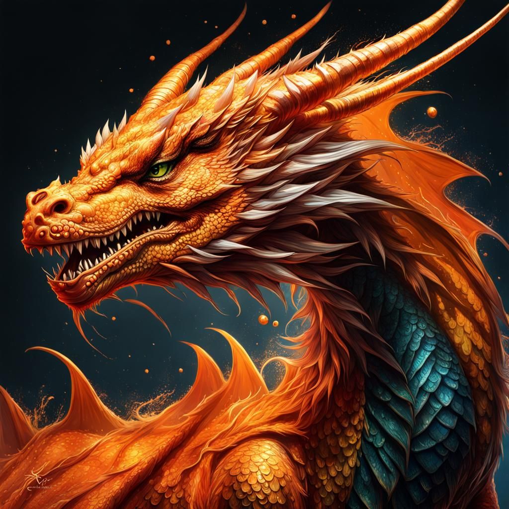 Dangerous dragon - AI Generated Artwork - NightCafe Creator