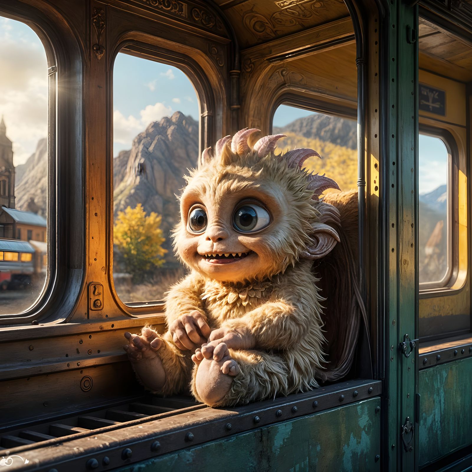 Die Zugfahrt eines kleinen Monster  by @Londo Mollari