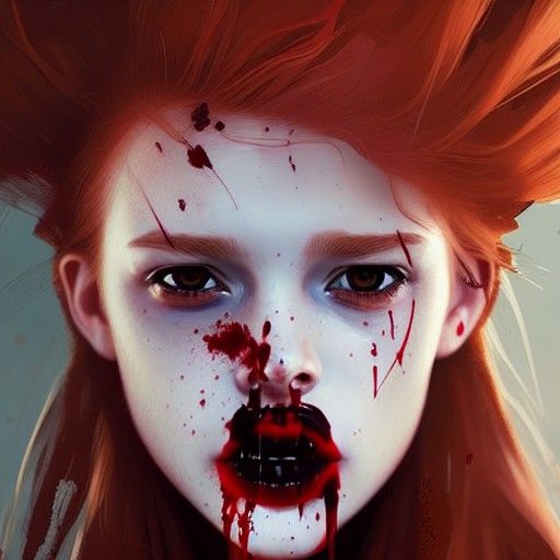 My little red girl