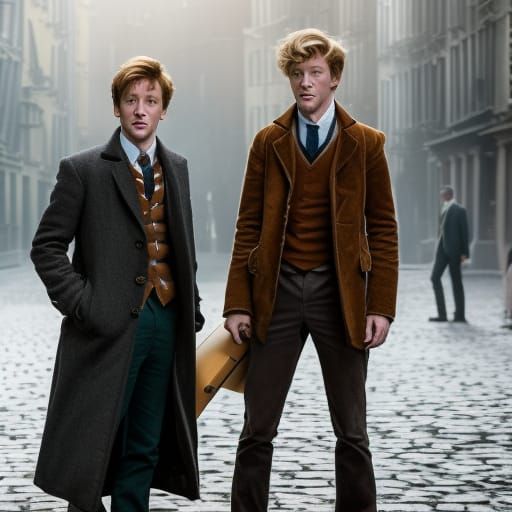 Remus Lupin and Newt Scamander AI Generated Artwork NightCafe Creator
