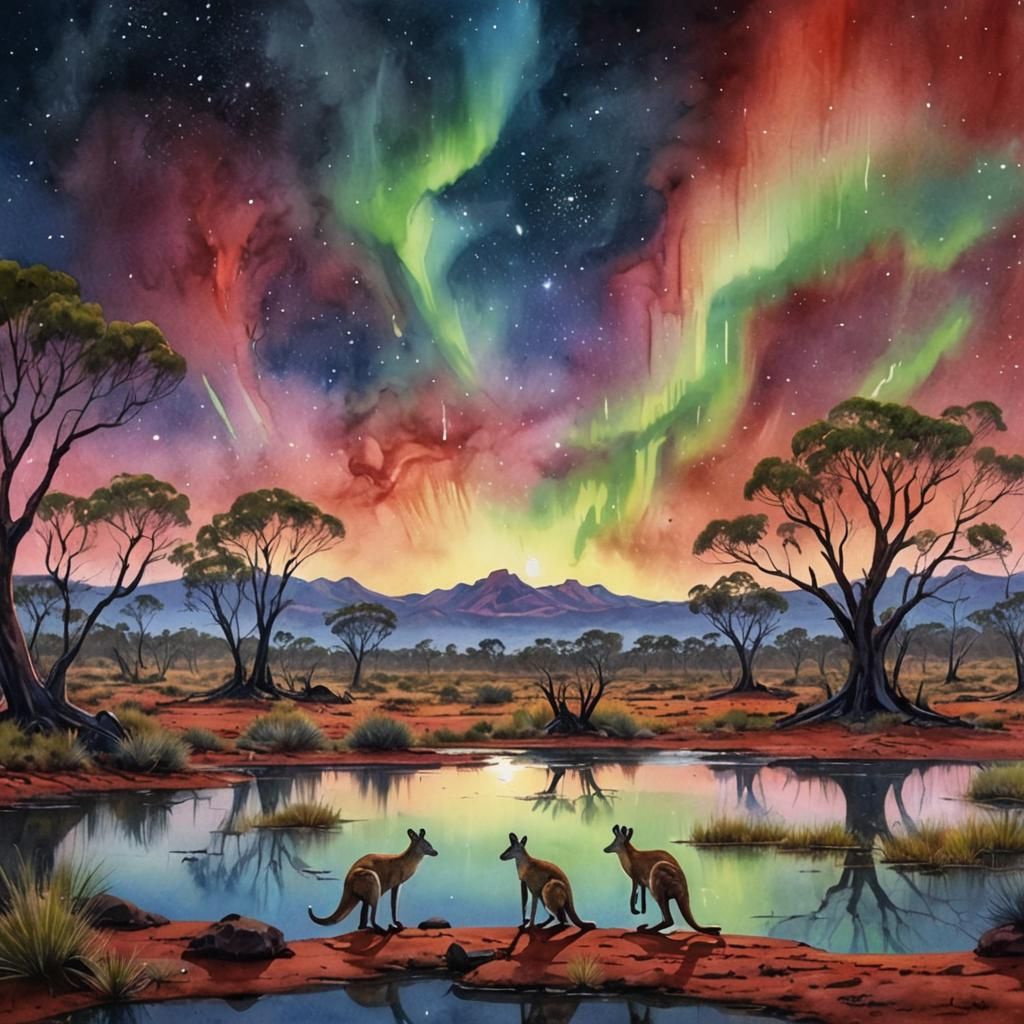 Aurora Australis.  by @Megan