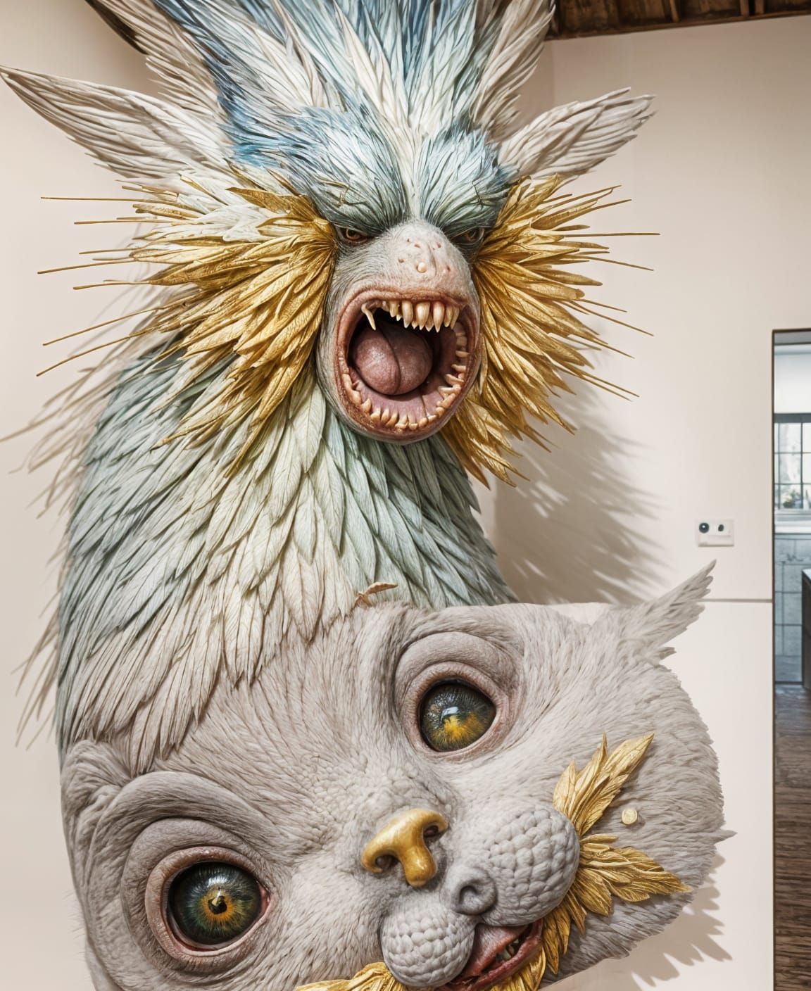 Bad Kitty: Eating/Attempting to Eat A Birdlike Creature...+