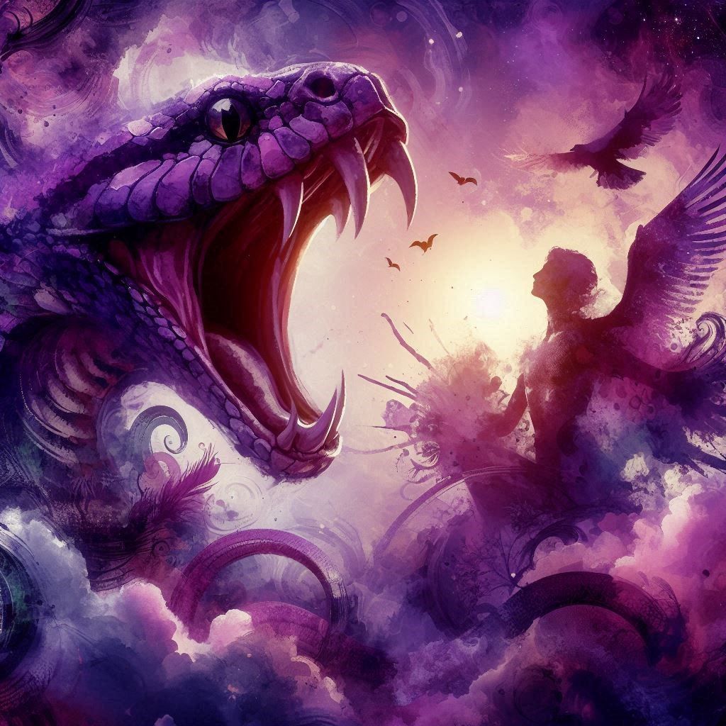 The Serpent and Angle  by @Alyarie