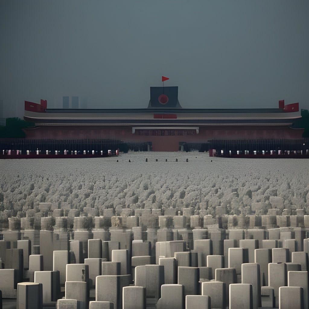 Tombstones in Tiananmen Square 六四屠殺