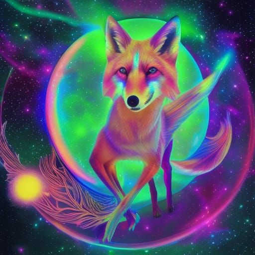 Magic fox AI Generated Artwork NightCafe Creator