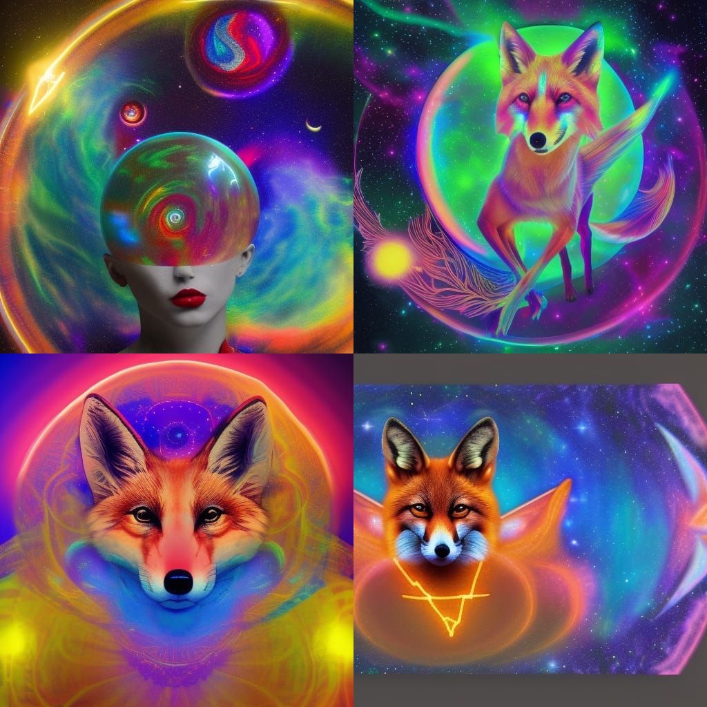 Magic fox AI Generated Artwork NightCafe Creator