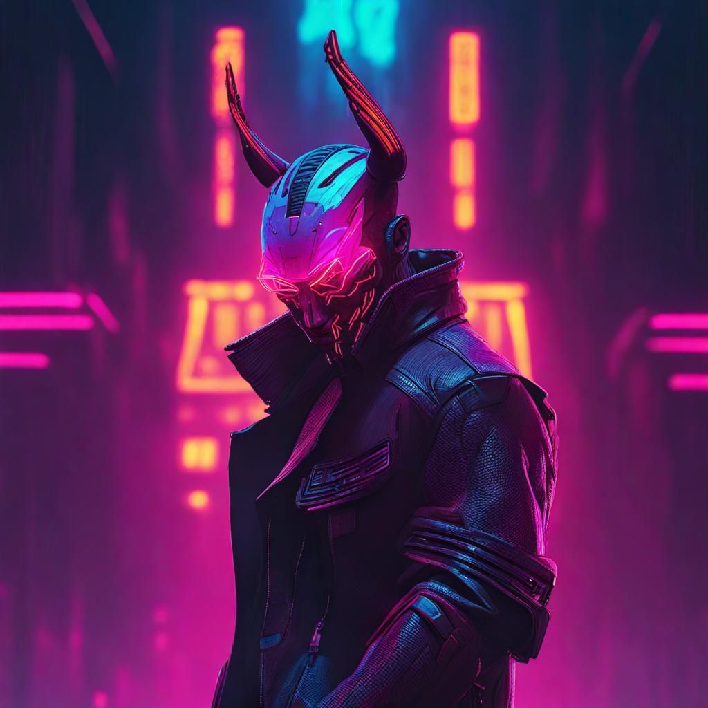 Cyberpunk demon - AI Generated Artwork - NightCafe Creator