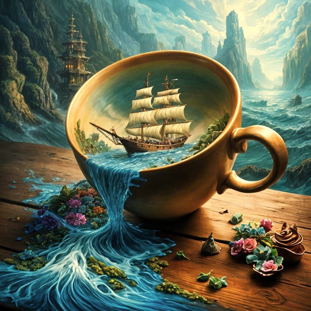 By The Tea Cup  by @Solemn