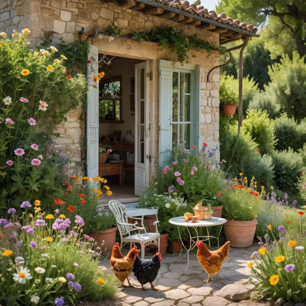 Dreamy Cottage Porch in South France