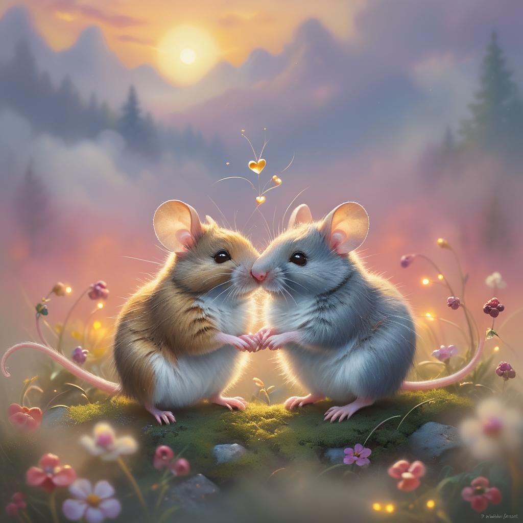 Mice in love