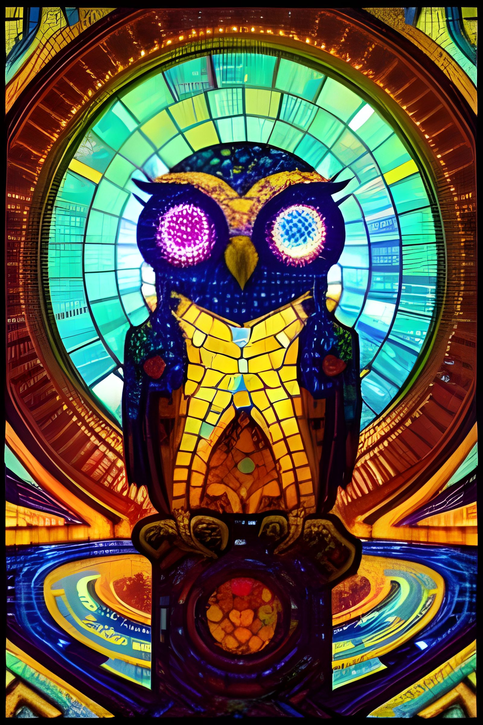 Mosaic Owl