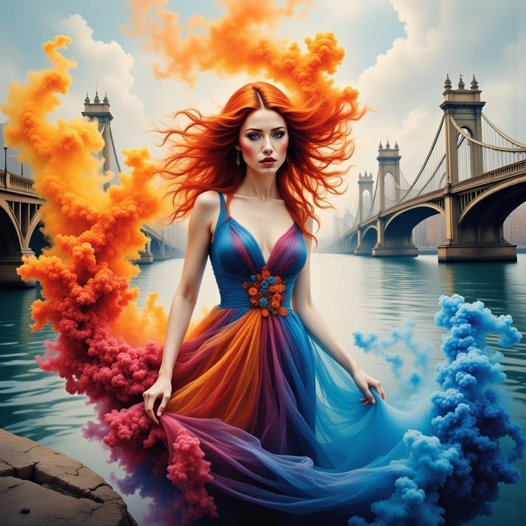 <lora:ColorSmokeFlux:1.0> 