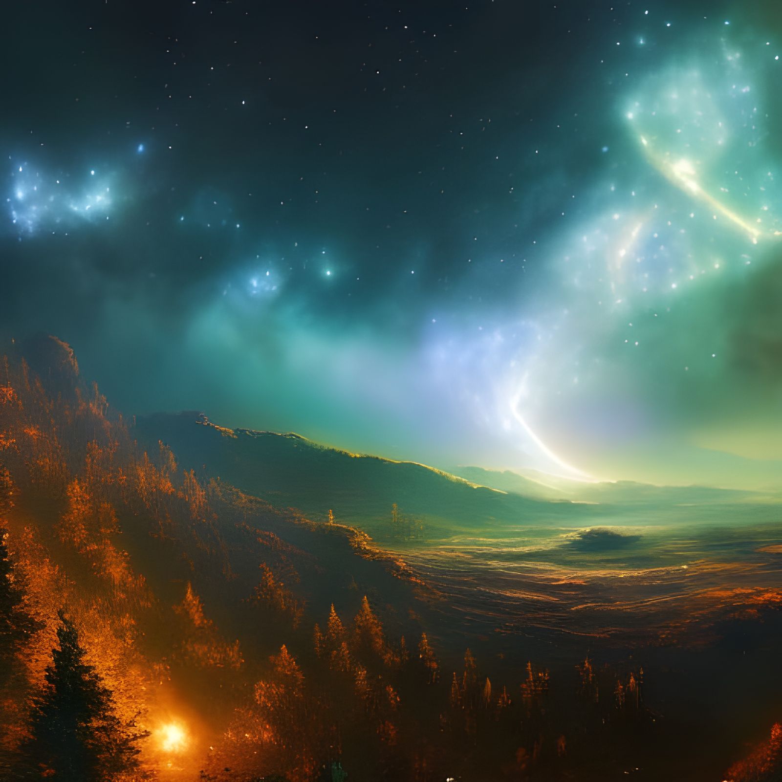 Galactic Turbulance  by @Ryna