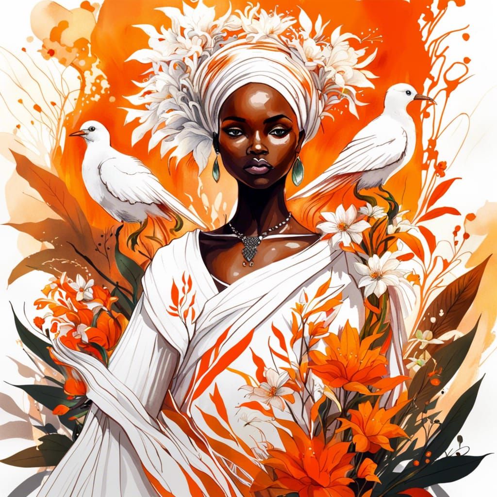 Orange and White Blossom