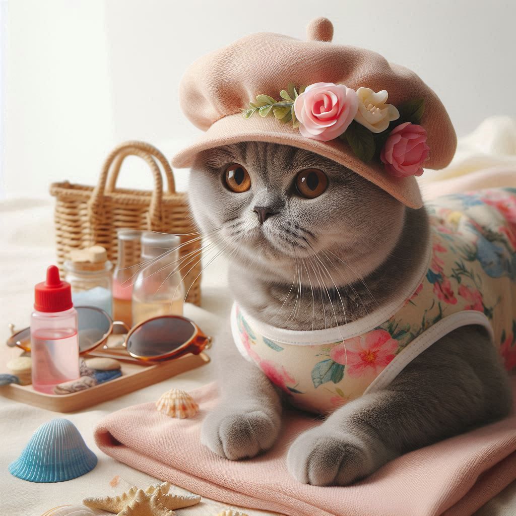 A British Shorthair’s Springtime Getaway