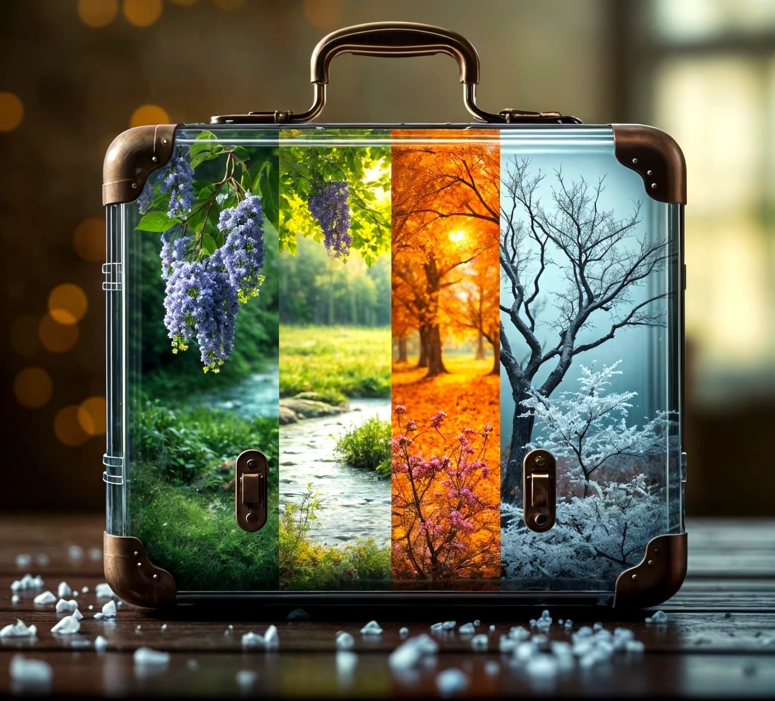 Suitcase of Wonders^^🌸🌱🌳🍂❄️
   by @Lina Poe