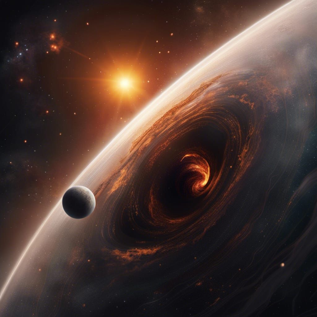 Supermassive Blackhole - AI Generated Artwork - NightCafe Creator