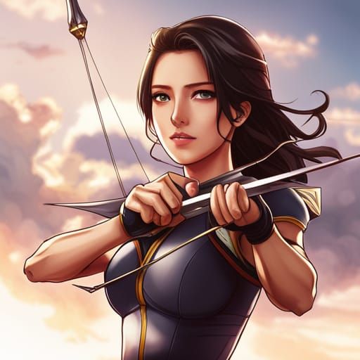 Archer when in close quarter combat AI Generated Artwork NightCafe