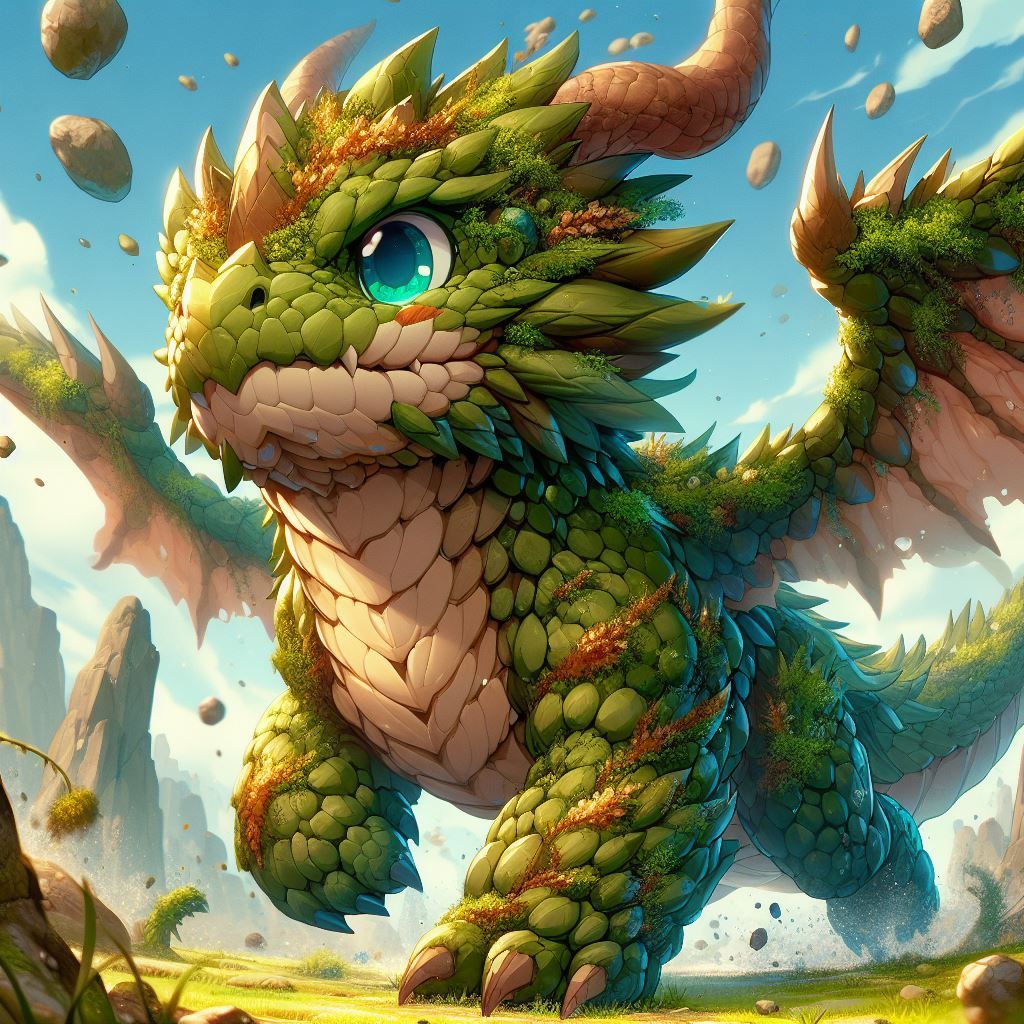 Mossy Boulder Dragon