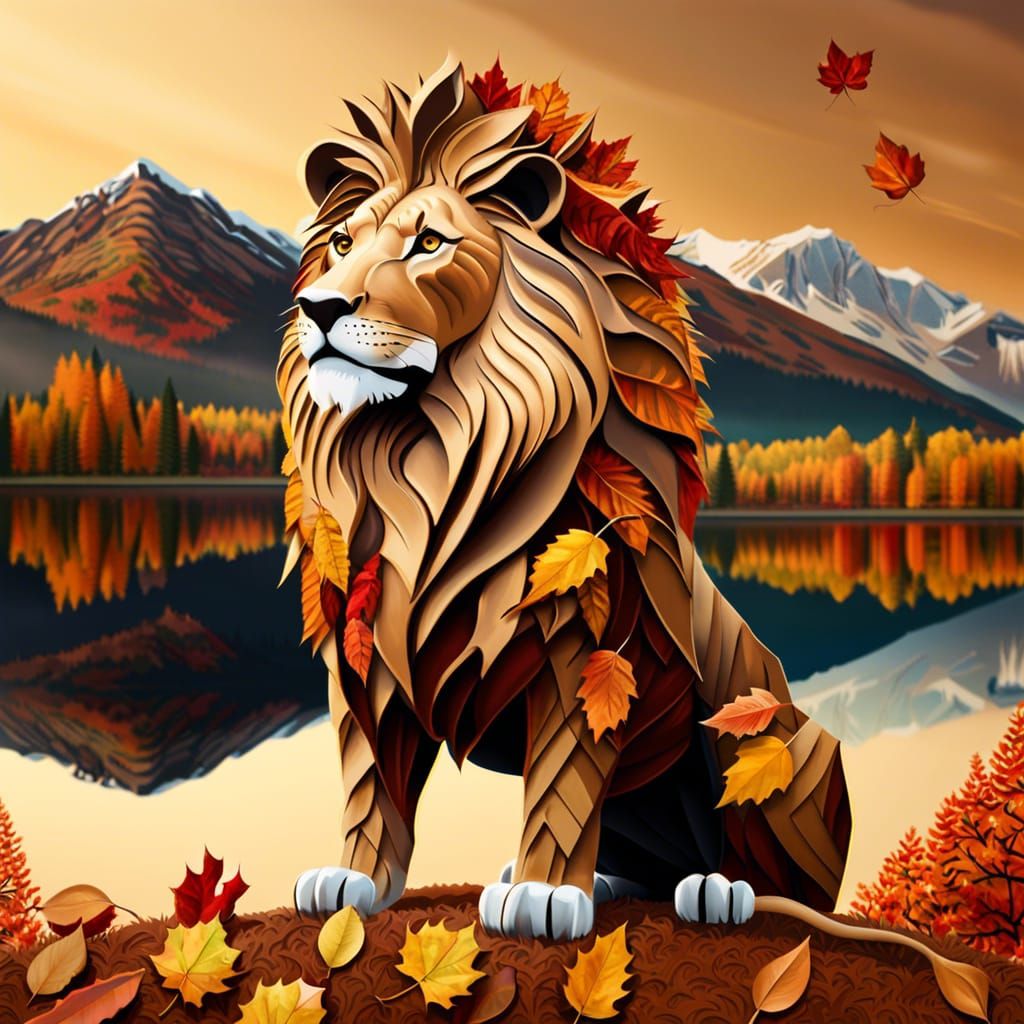 the autumn lion