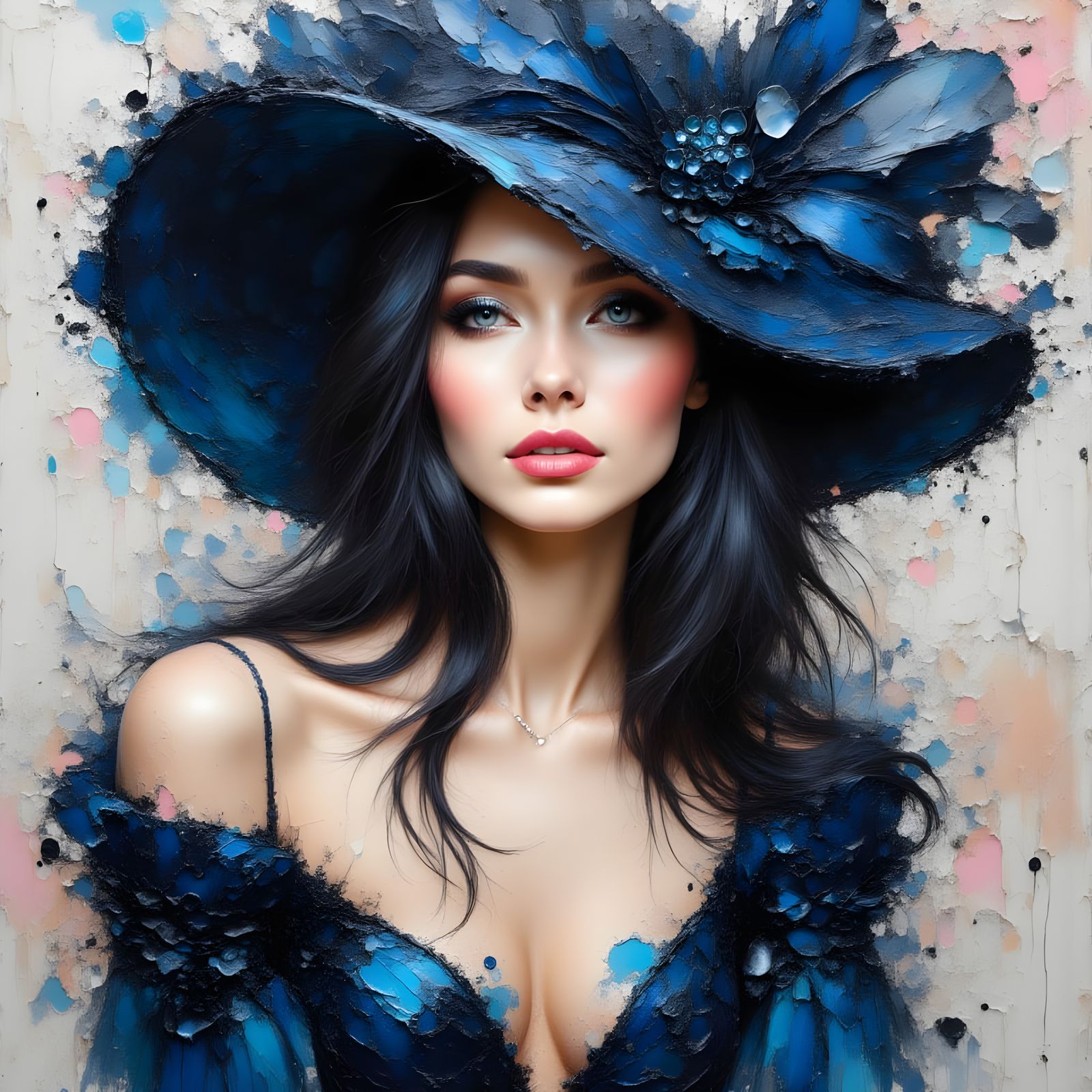 Beautiful Woman in Blue  by @MimTev