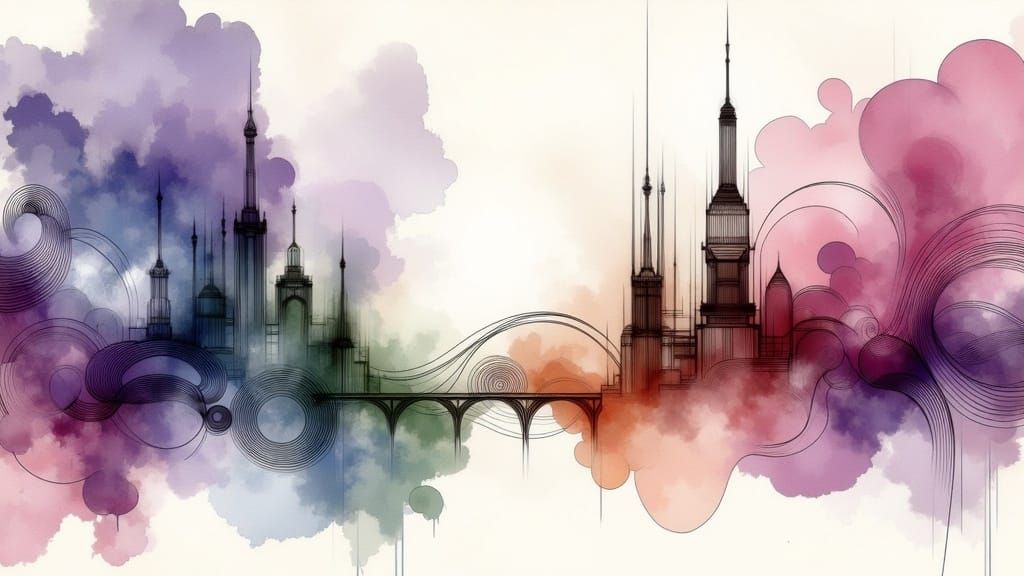 Watercolor Dreamscape  by @DDegas