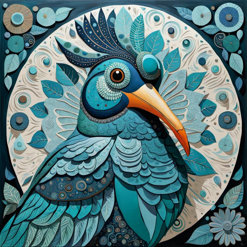 artwork in the style of Howard Finster, Ingrid Baars, Andrew...