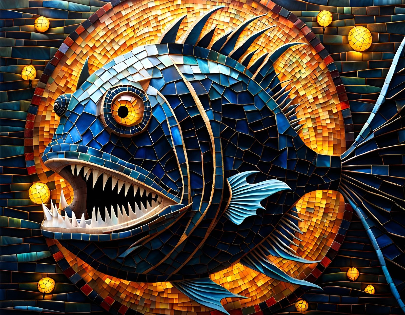 Mosaic Dark Deep Underwater  by @Nate River