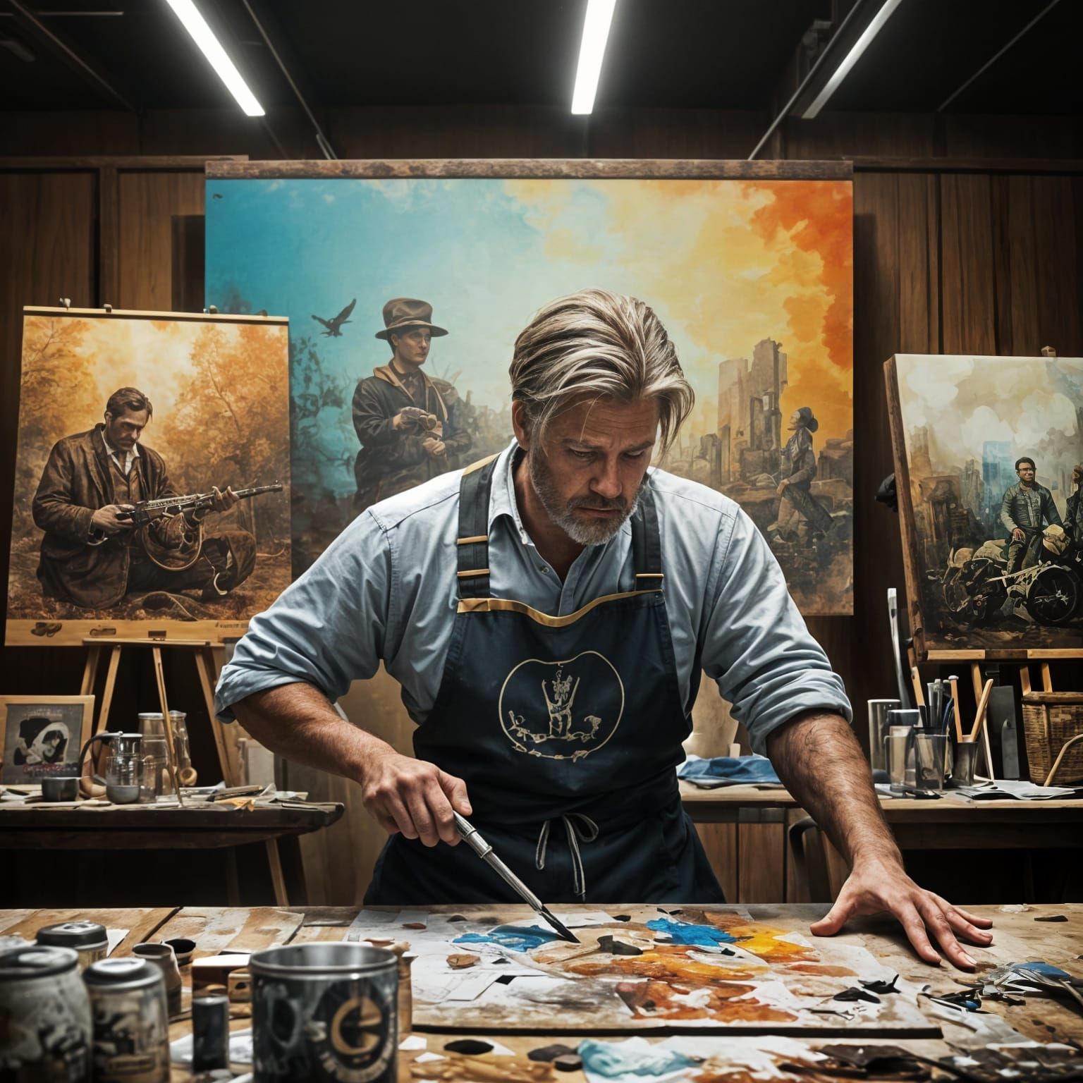 Visionary Artist Brings Concept Art to Life with Oil Painted...