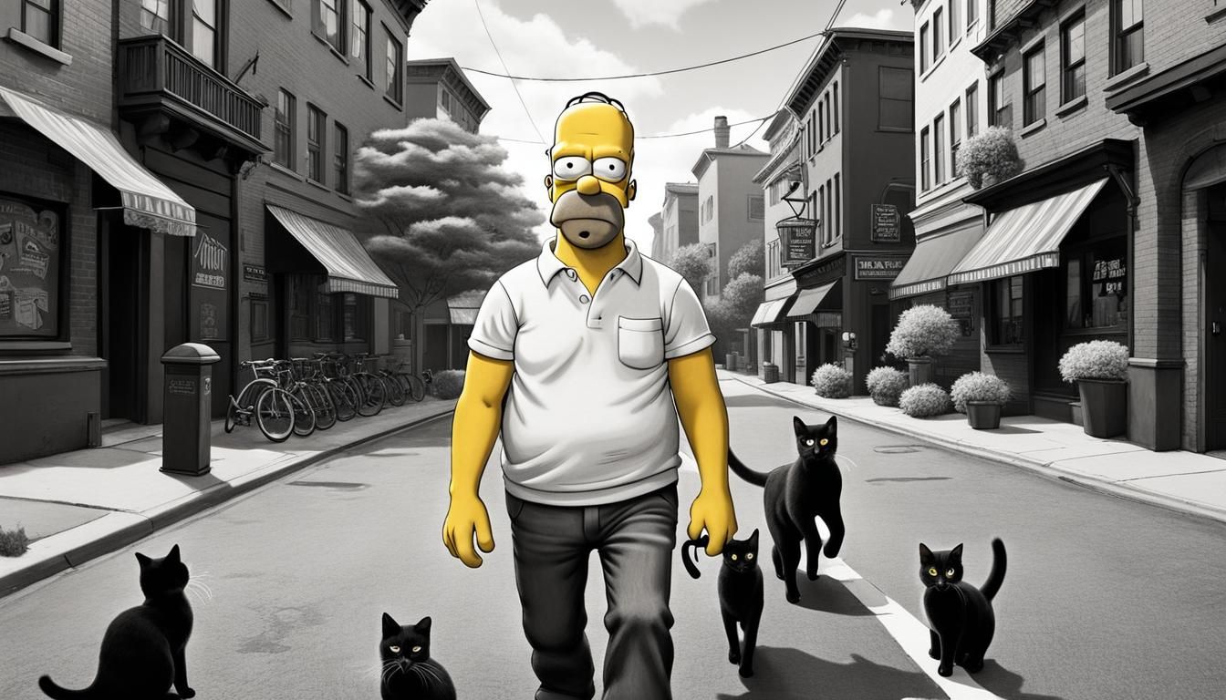 Come kitties, the tuna is this way!