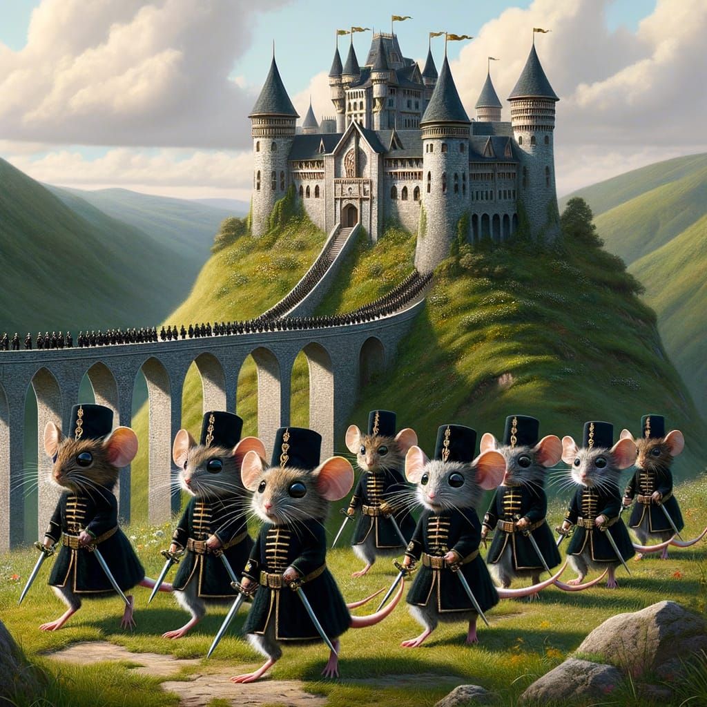 The Vole Army marches to war
