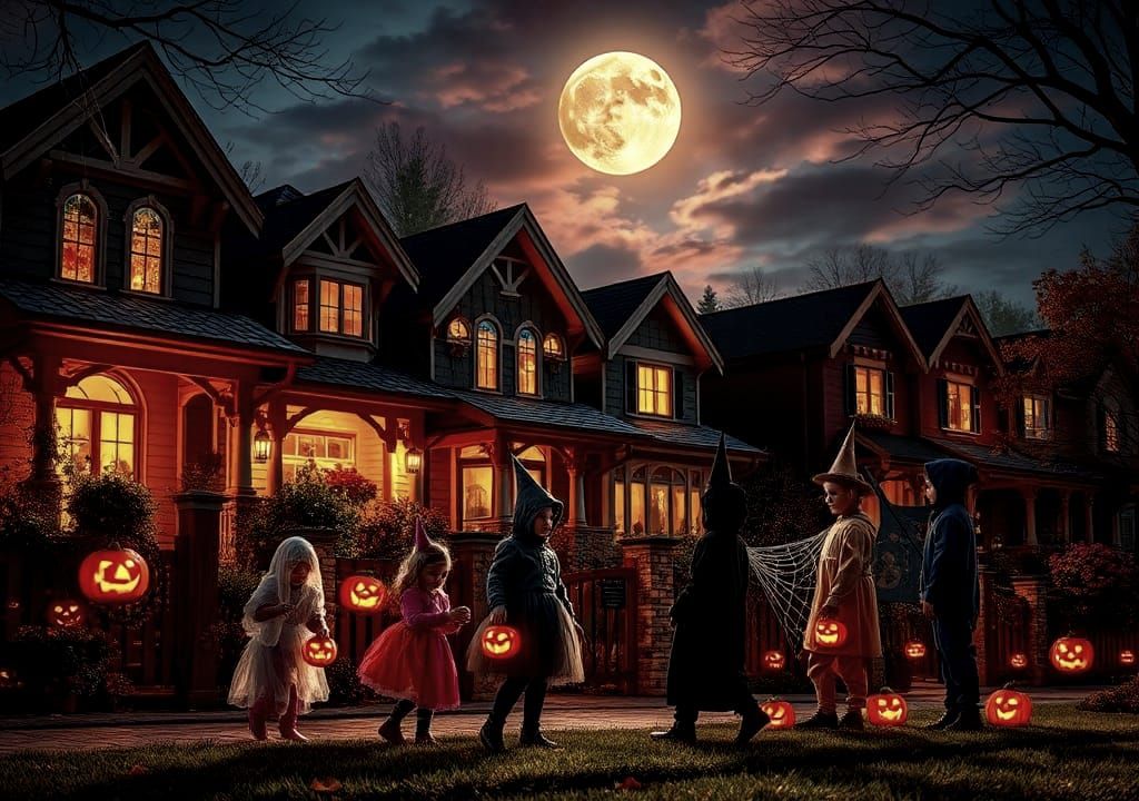Halloween Night Trick or Treaters  by @Archangel Tara 